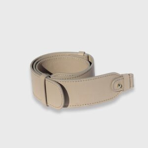 Bandoulière Taupe Courte