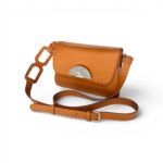 Sac Clotilde Camel bandoulière 8 camel et fermoir authentique